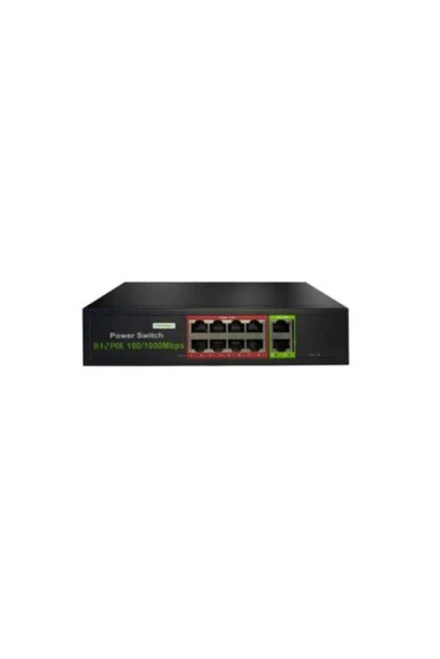 Uranium POE-G8002-96W 8 PORT 100-1000 GIGABIT + 2 PORT GIGABIT RJ45 UPLINK POE SWITCH ürün görseli 1