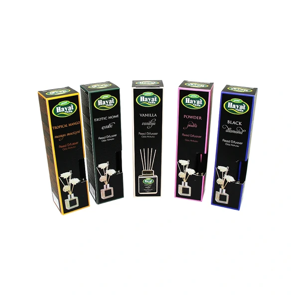 Hayat Alfa Kare 100Ml Bambu Çubuklu Mi̇x Ortam Oda Kokusu (5047) ürün görseli 1