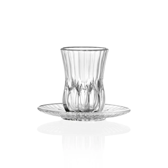 RCR Adagio Yüksek Kalite Cam 6'lı Çay Bardak Seti 140 ml ürün görseli 1
