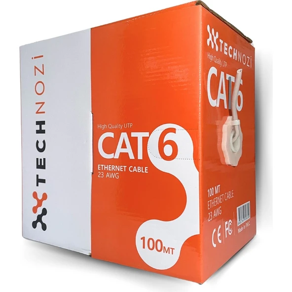 Technozi 100M Metre Ethernet Cat6 Lan Internet Kablosu ürün görseli 1