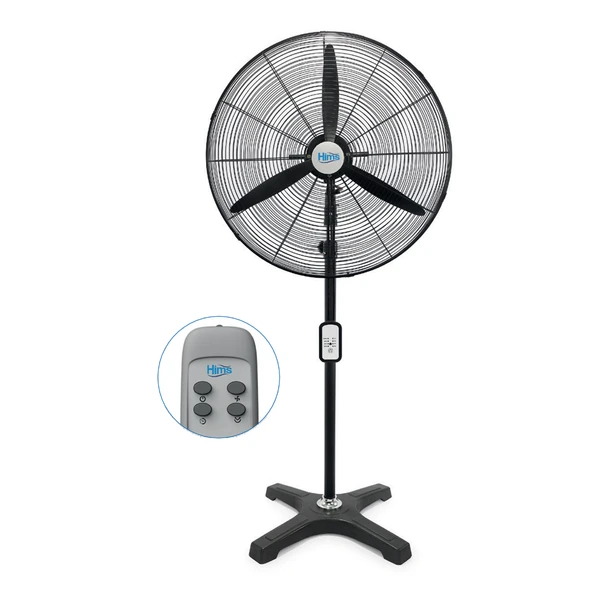 Hims 75cm Sanayi Tipi Ayaklı Tip Kumandalı Vantilatör 210w HEF-AK750 ürün görseli 1
