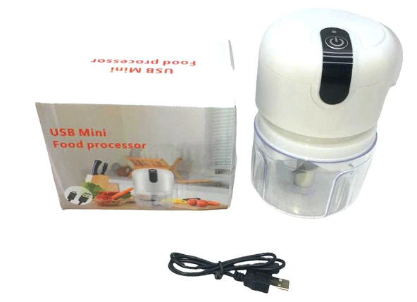 Usb Mi̇ni̇ Food Processor Usb Şarjli Mi̇ni̇ 3 Blender Rondo Doğrayici 250Ml - 45W (5047) ürün görseli 1