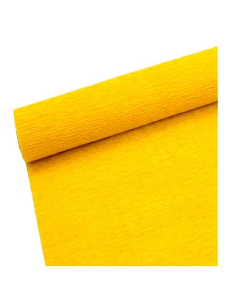Çiçekçi Krep Kağıdı Çiçek Paketleme 180Gr 2,5m Sarı ürün görseli 1