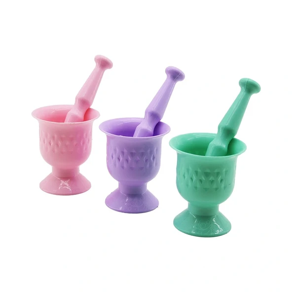 Renkli̇ Plasti̇k Havan - Mortar Sarimsak Dövecek (5047) ürün görseli 1