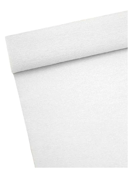 Çiçekçi Krep Kağıdı Çiçek Paketleme 180Gr 2,5m Beyaz ürün görseli 1