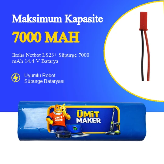 Ikohs Netbot LS23+ Süpürge 7000 mAh 14.4V Batarya ürün görseli 1
