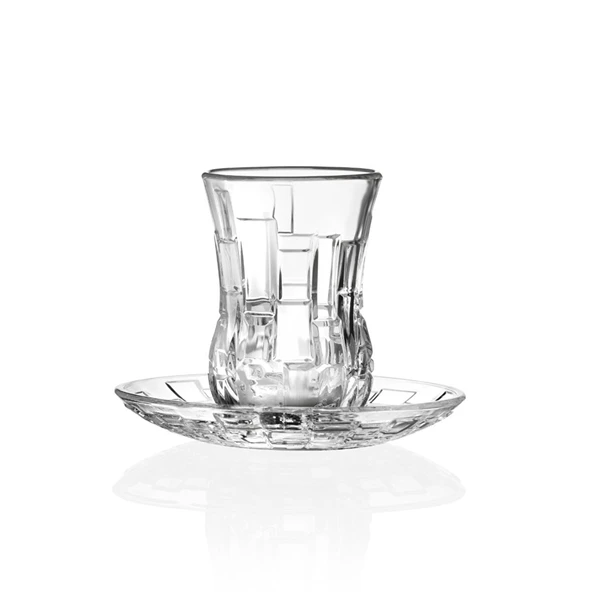RCR Etna Yüksek Kalite Cam 6'lı Çay Bardak Seti 140 ml ürün görseli 1