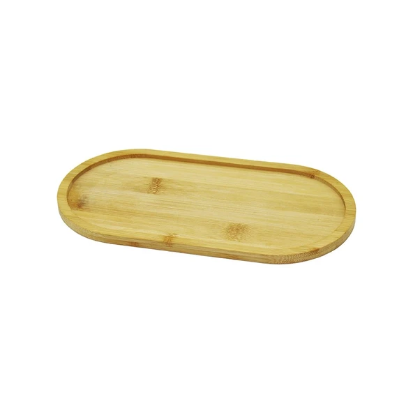 Oval Ahşap Bambu Yağdanlik Altlik 12X23Cm (5047) ürün görseli 1