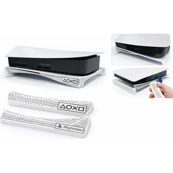 PS5 FAT CD Stand Yükseltici | Yatay Konsol Standı | Soğutma Destekli |Dayanıklı | PS5 FAT CD Uyumlu ürün görseli 1