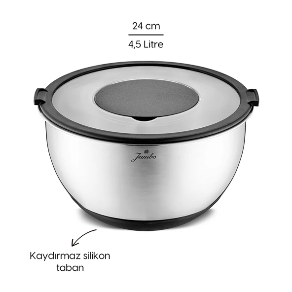 Jumbo New Globe Rendeli Saklama Kabı 24 cm - Resim 5