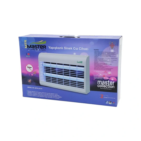 2 Ledli̇ Si̇nek Öldürücü Ciz Ci̇hazi 30Wyapişkanli 47.5X9X5X29Cm100M2 Etki̇nli̇k Alani Mtr-2X15Y (5047) ürün görseli 1