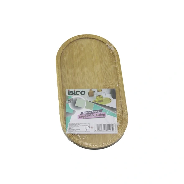 Oval Ahşap Bambu Yağdanlik Altlik Mi̇ni̇ Tepsi̇ 12 X 23.3 X 0.8Cm (5047) ürün görseli 1