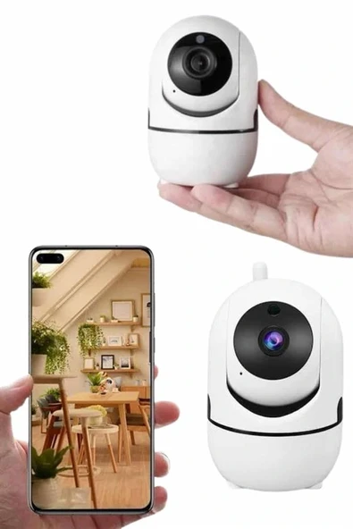 Mini Ip Kamera Hareketli Güvenlik Kamerası Kablosuz Wifi Kamera Mikrofonlu ürün görseli 1