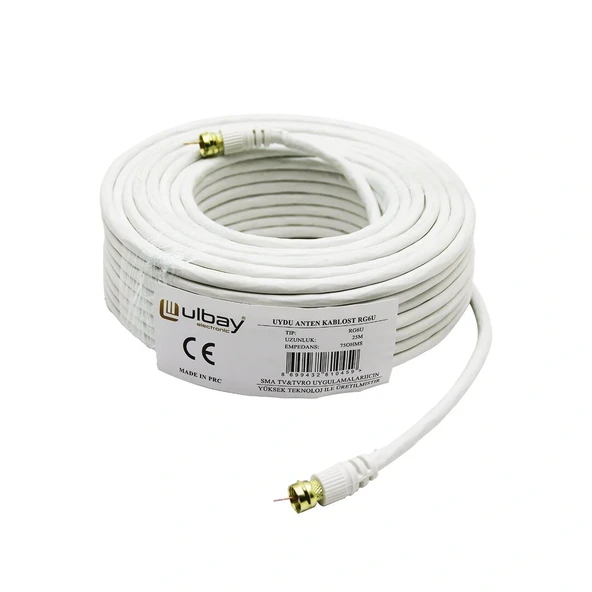 25 Metre Rg6U Uydu Anten Kablosu (5047) ürün görseli 1