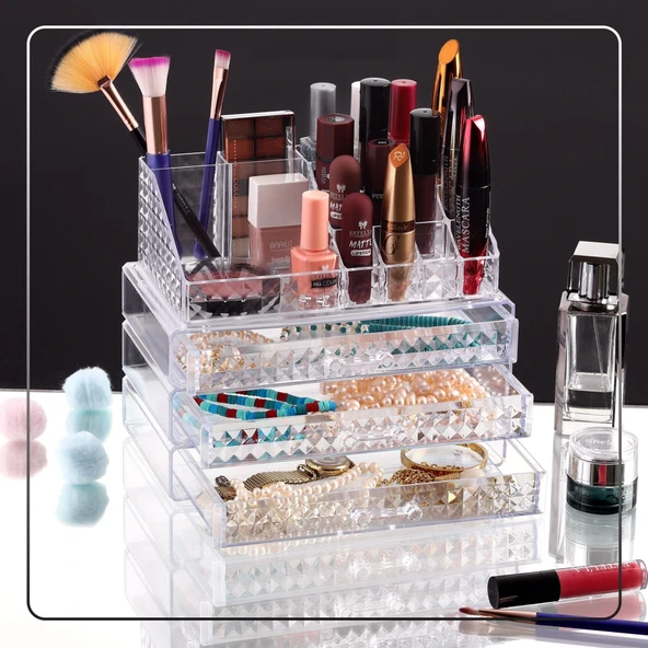 Diamond Klasi̇k Organi̇zer - 3 Çekmece (5047) ürün görseli 1