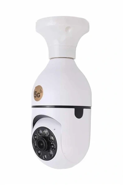 Akıllı Kamera Wifi Kamera Duylu Ampul Görünümlü 360 Derece Dönebilen Ev Kamerası ürün görseli 1
