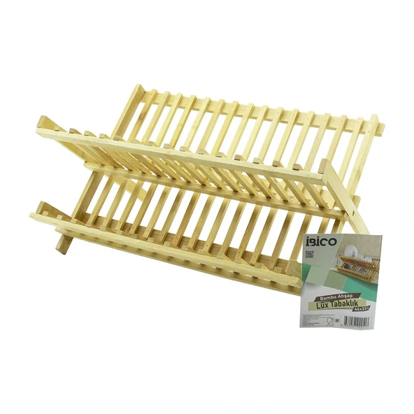 Lüx Ahşap Bambu Bulaşik - Tabaklik Tezgah Üstü 46X33Cm (5047) ürün görseli 1