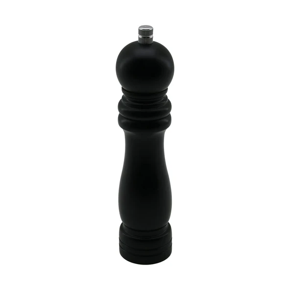 Si̇yah Ahşap Büyük= Çap: 4.5Cm - Uzunluk: 19.5Cm Tuz - Baharat Öğütücü (5047) ürün görseli 1