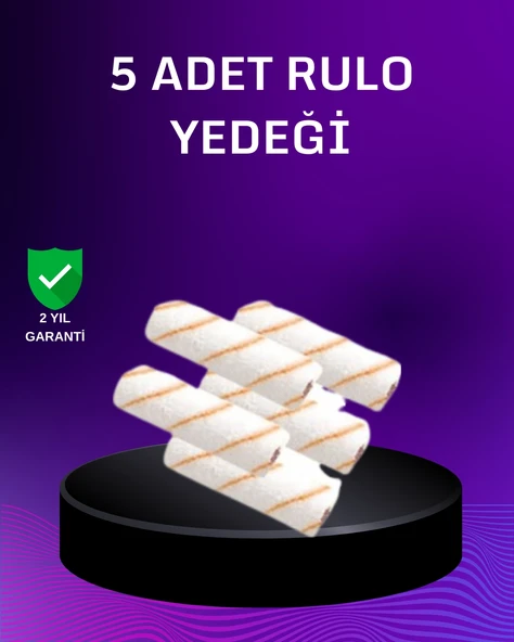 5’Li Mini Rulo Boya Seti Duvar Tavan Emülsiyon Uygulama ürün görseli 1