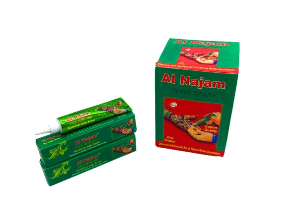 12 Adet Al Najam Kirmizi Tüp Kina 30Gr (5047) ürün görseli 1