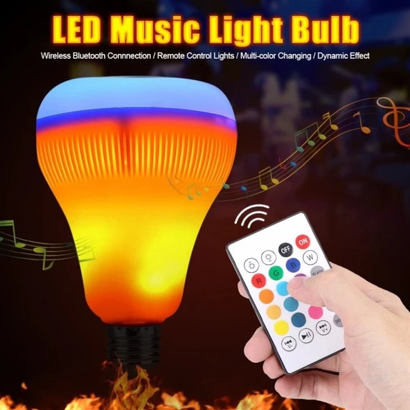 Kumandalı Bluetooth Hoparlör Ampul Ld-37 (5047) ürün görseli 1