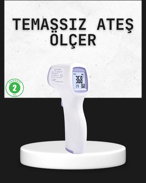 Temassız Termometre Hızlı Ölçüm Güvenli Dijital Ateş Ölçer ürün görseli 1