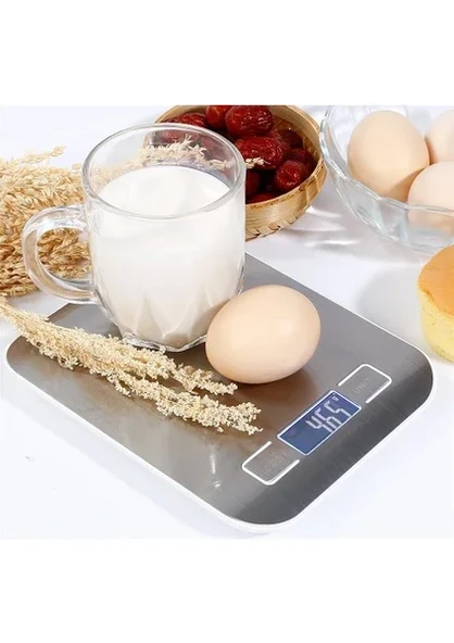 Metal Dijital Mutfak Terazisi Hassas Tartı 5 Kg Crown (5047) ürün görseli 1