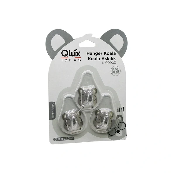 3Pcs Koala Aski Şeffaf Aski Yapişkanli Montaj (5047) ürün görseli 1
