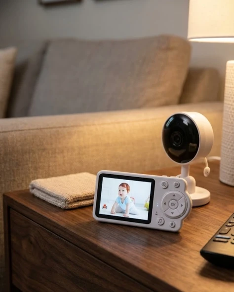 Wifi Gerektirmeyen Dijital Şifrelemeli Bebek Monitörü ürün görseli 1