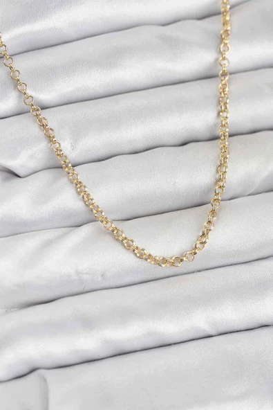 Cm Gold Renk Pirinç Halkalı Model Kadın Kolye ürün görseli 1