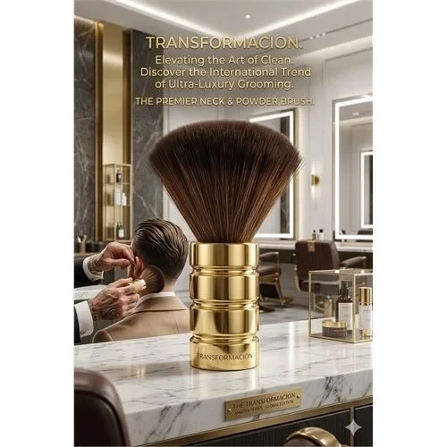 Gold Seri Samur Kılı Berber Boyun Fırçası - 15.5 Cm 720884 ürün görseli 1