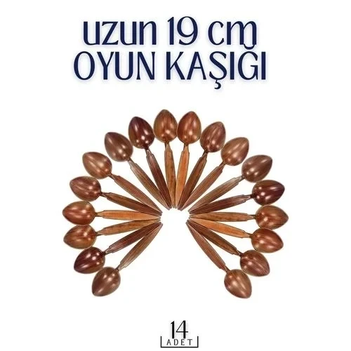Uzun Oyun Kaşığı 14 Adet ürün görseli 1