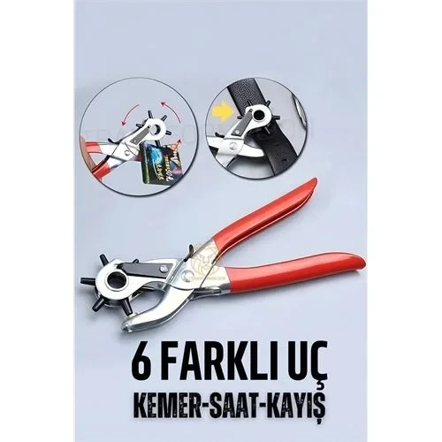 Kemer Pense 6 Uçlu Saat Kayış Kemer Delme Pensesi 720990 ürün görseli 1
