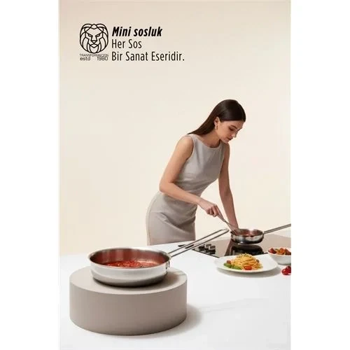 Serisi Professional Paslanmaz Çelik 13 Cm Mini Sos Porsiyon Tavası 722875 ürün görseli 1