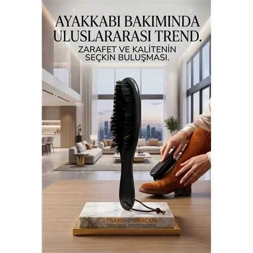 Siyah Ahşap Süet Nubuk Ayakkabı Temizleme Fırçası 722946 ürün görseli 1