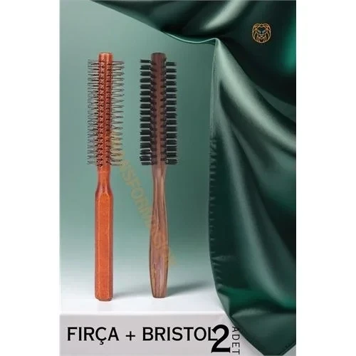 Fön Tarama Fırçası Ahşap 2 Li Set 719821 ürün görseli 1