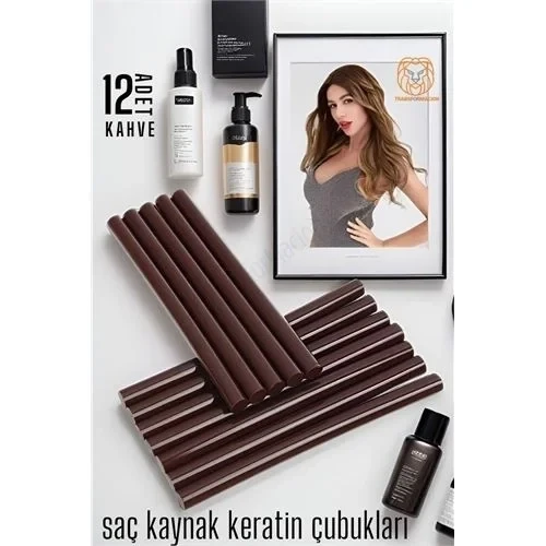 Nano Keratin Kaynak Çubukları 12 Adet Kahve Absolute 720352 ürün görseli 1