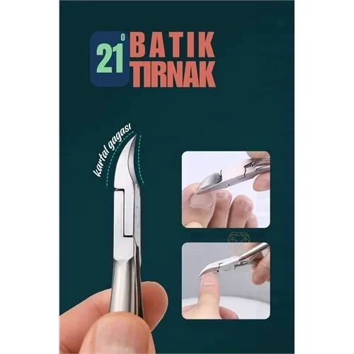 Tırnak Batık Makası Pedikür Makası Paslanmaz Çelik Profesyonel ürün görseli 1