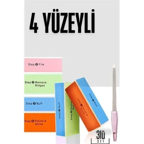 4 Yüzeyli Törpü Parlatma Blok Sünger 3 Lü Set 718814 ürün görseli 1