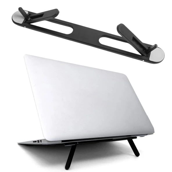 2 Kademeli Katlanabilir Laptop Standı – Kendiliğinden Güçlü Yapışkanlı, Ergonomik Tablet Yükseltici (5047) ürün görseli 1