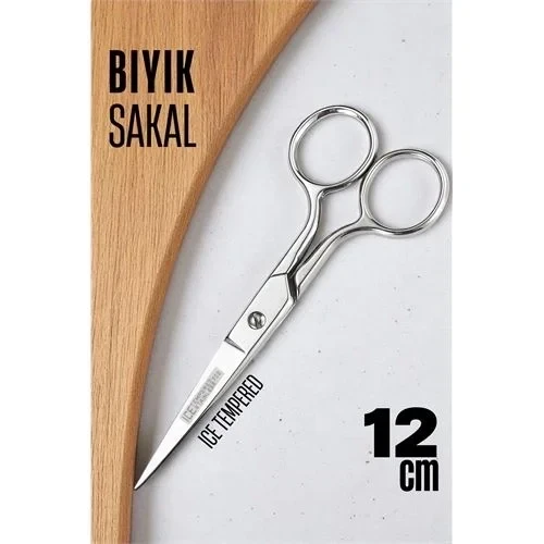 Ice Tempered 702 Bıyık Makası - Bıyık Sakal Düzeltme Makası Kuaför Makası 12 Cm ürün görseli 1