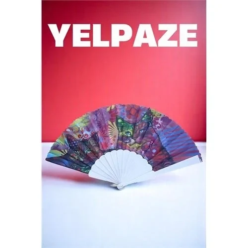 Desenli Yelpaze – Renkli Şık Figürlü Tasarım 721618 ürün görseli 1