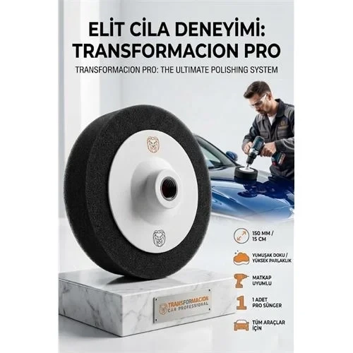 Cila Süngeri 150Mm - Yumuşak Siyah Ing Pedi Wax Hare Giderme 723113 ürün görseli 1