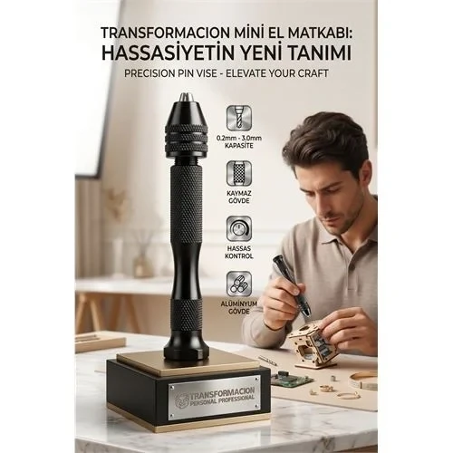 Mini El Matkabı - Hobi Takı Tasarımı İçin Hassas Mandrenli Pin Mengene 723229 ürün görseli 1