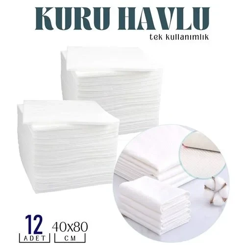 Tek Kullanımlık Kuru Havlu Çok Amaçlı 40X80 Cm 12 Adet 718430 ürün görseli 1