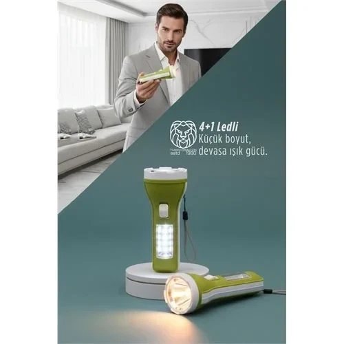Lukas Steiner Serisi 4+1 Led Güçlü Aydınlatma - Kompakt Profesyonel El Feneri 722874 ürün görseli 1