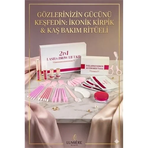 Lash Lift & Brow Lamination 2 İn 1 Profesyonel Bakım Seti - 5 Dakikada Hızlı Etki Uzun Süre Kalıcılık 722966 ürün görseli 1