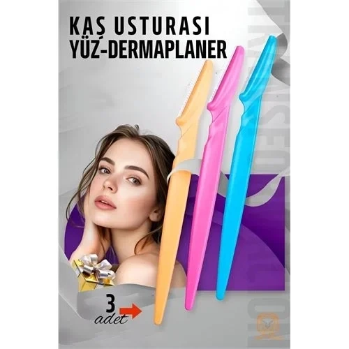 Kaş Şekillendirici Kaş Dermaplaner Yüz Usturası 3 Adet 721181 ürün görseli 1