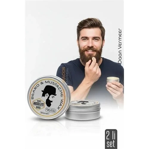 2 Li Nano Bıyık Sabitleyici Wax - Doğal, Şekillendirici Besleyici Balm ürün görseli 1