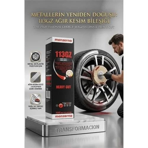 113Gz Heavy Cut Aj Pastası | 1.1Kg Profesyonel Metal Parlatma Cilası 723042 ürün görseli 1